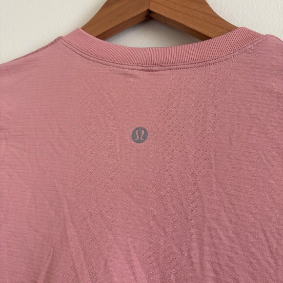 Lululemon Athletic Swiftly Tech Relaxed Long Sleeve Shirt Pink Women’s Size 2 - Picture 7 of 8